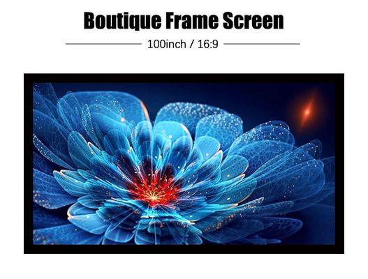 ราคาดี หน้าจอโปรเจคเตอร์ LCD แบบติดตั้งในห้อง 4K Ultra HD 100 นิ้ว สําหรับโรงภาพยนตร์ ออนไลน์