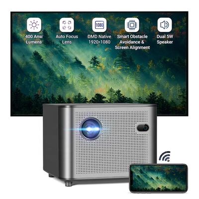 ราคาดี Airplay 4K WiFi มินิ พิโก้ โปรเจคเตอร์ บลูทูธ 400 ANSI 1080P 30DB ออนไลน์